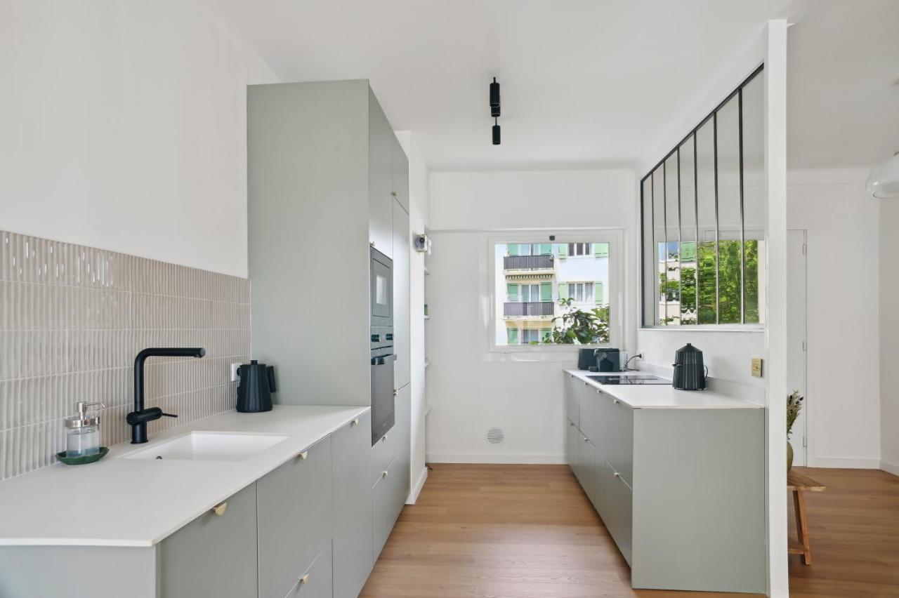 Designer Flat, Luxurious, Close From Palais, Terrasse, Private Garage, Air Conditoning Cannes Luaran gambar