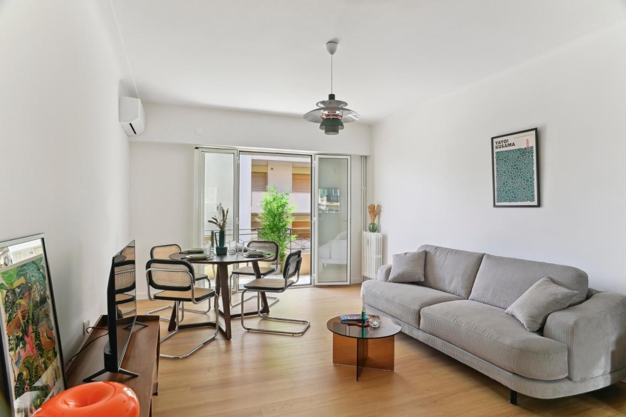 Designer Flat, Luxurious, Close From Palais, Terrasse, Private Garage, Air Conditoning Cannes Luaran gambar